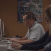 some students working on a computer