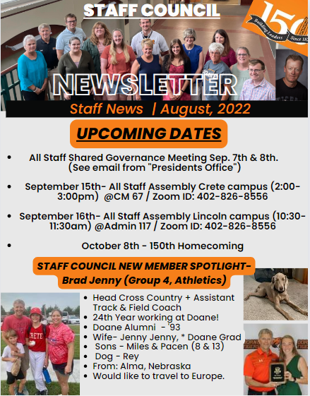 August Newsletter